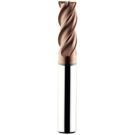 Karbidová fréza pr. 12 mm, Z4, R 0.20, válcová stopka, KARCAN 111