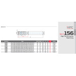 Karbidová fréza pr. 12 mm, Z6, R 0.50, v.stopka, KARCAN 156 - High Performance