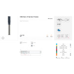 Karbidová fréza pr. 12 mm, Z6, R 0.50, v.stopka, KARCAN 156 - High Performance