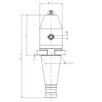 CNC vrtací sklíčidlo SK40 1-13 mm (DIN 2080)