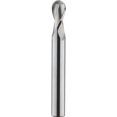 Karbidová kulatá fréza pr. 6 mm, stopka 6 mm, R 3.00, KARCAN 219 ALU