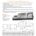 Hydraulický strojní svěrák 200/300, TAF-8