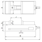 Přesný mechanický svěrák, IPV-150