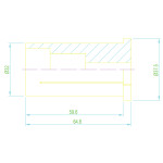 Pouzdro pro silové upínače HKS32 - 20 mm