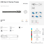 TK hrubovací fréza pr. 14 mm, Z4, Ch 0.25, hl. stopka, L-82/32, KARCAN 158