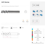 Karbidová fréza pr. 12 mm, Z3, R 0.20, hl. stopka, L-130/25/80, KARCAN 123