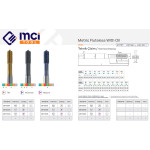 Tvářecí strojní závitník M10 × 1,5 HSS-E-PM, AlCrN, DIN 371, MCI