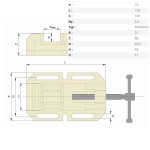 Svěrák pro vrtačky MWM-80 mechanický