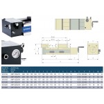 Přesný svěrák AMP-200G / HV pneumatický - hydraulický