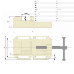 Svěrák pro vrtačky MWM-100 mechanický