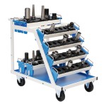 NC vozík pro max. 8 nosičů držáků nástrojů 630 x 900 x 860 (bez vložek a nosičů)