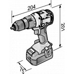 Aku-šroubovák FLEX 18,0 V + 2x 5.0 Ah + kufřík L-BOXX