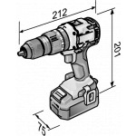 Aku-vrtací šroubovák FLEX 18,0 V + kufřík L-BOXX® (bez aku)