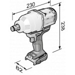 Aku-rázový utahovák FLEX 18,0 V 3/4" 2x 5.0 Ah + kufřík L-BOXX