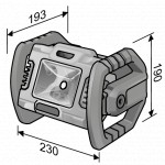 LED aku-svítilna FLEX 18,0 V otočná o 360° / 1200 a 2000 lm (bez aku)