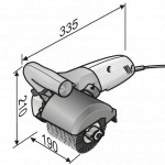 Kartáčovací bruska TRINOXFLEX 1400 W + 2x kartáč