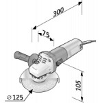 Úhlová bruska FLEX 1200 W, 125 mm