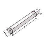 Kontrolní trn SK 30 - 32 x 300 mm, přesnost ± 0,003 mm