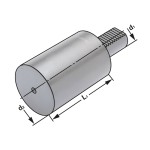 Polotovar tvaru A2 válcový VDI 25 - 50 x 80 mm