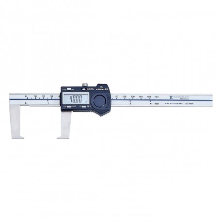 Digitální posuvné měřítko 0-150 mm pro vnější drážky, s datovým výstupem