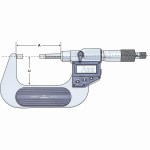 Digitální mikrometr pro měření drážek 25-50 mm, IP65