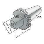 Upínač SK50 WELDON pr. 8 mm