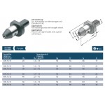 Držák VDI20 s vrtací hlavičkou 1 - 13,0 mm