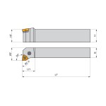 Ekonomický nůž vnější 20x20 mm na VBD pravý