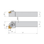 Hrubovací nůž vnější 25x25 mm na VBD pravý