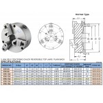 Výkonné sklíčidlo 200 mm (8") 3-čelisťové přesné VSK-8A