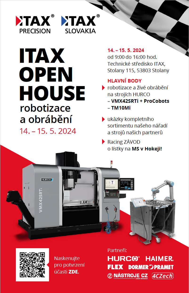 Pozvánka ITAX Open House 14-15.5.2024